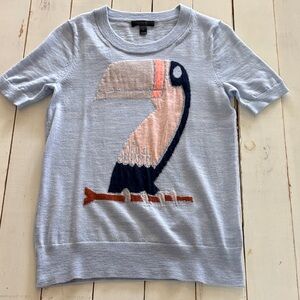 J. Crew Soft Blue Knit Top, XS